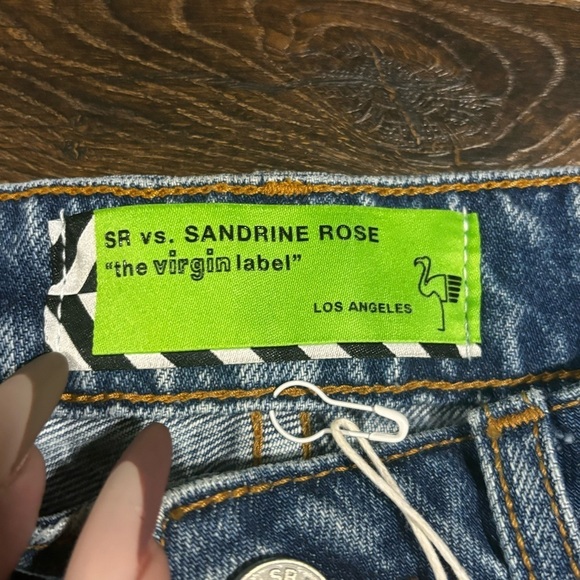 Sandrine Rose X Free People medium wash new size 26 button fly jeans. - Picture 6 of 8